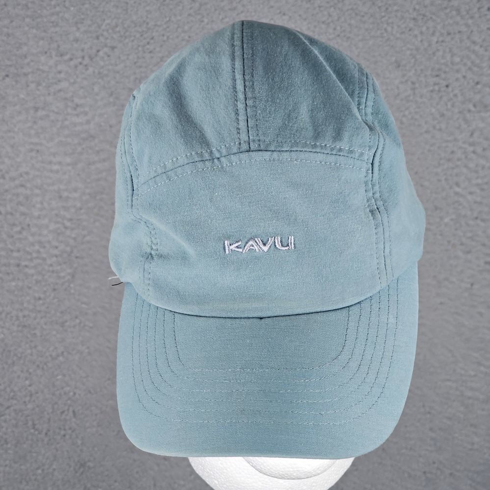 Kavu Hat Women One Size Blue Panel Hiking Running Adjustable Strap Cap 5-Panel